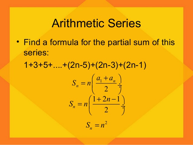 partial sum of arithmetic series